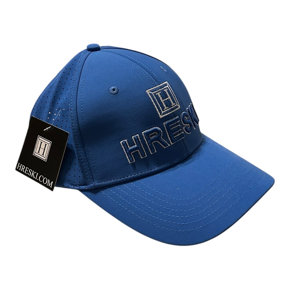 NWT Hreski Embroidered Blue Unisex Golf Hat Cap Strapback New